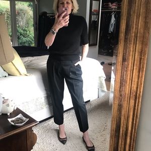 Kate Spade Black wool crop pants